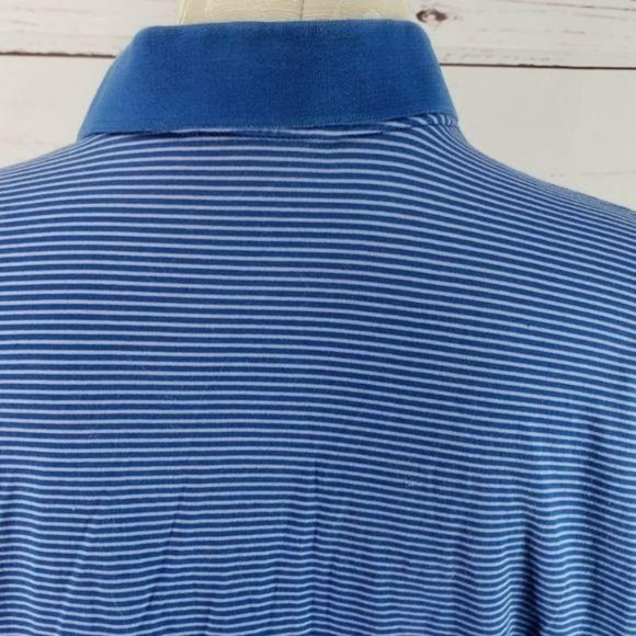 Callaway Golf‎ Men's Blue & White Striped Polo Shirt Size XL - Picture 6 of 8
